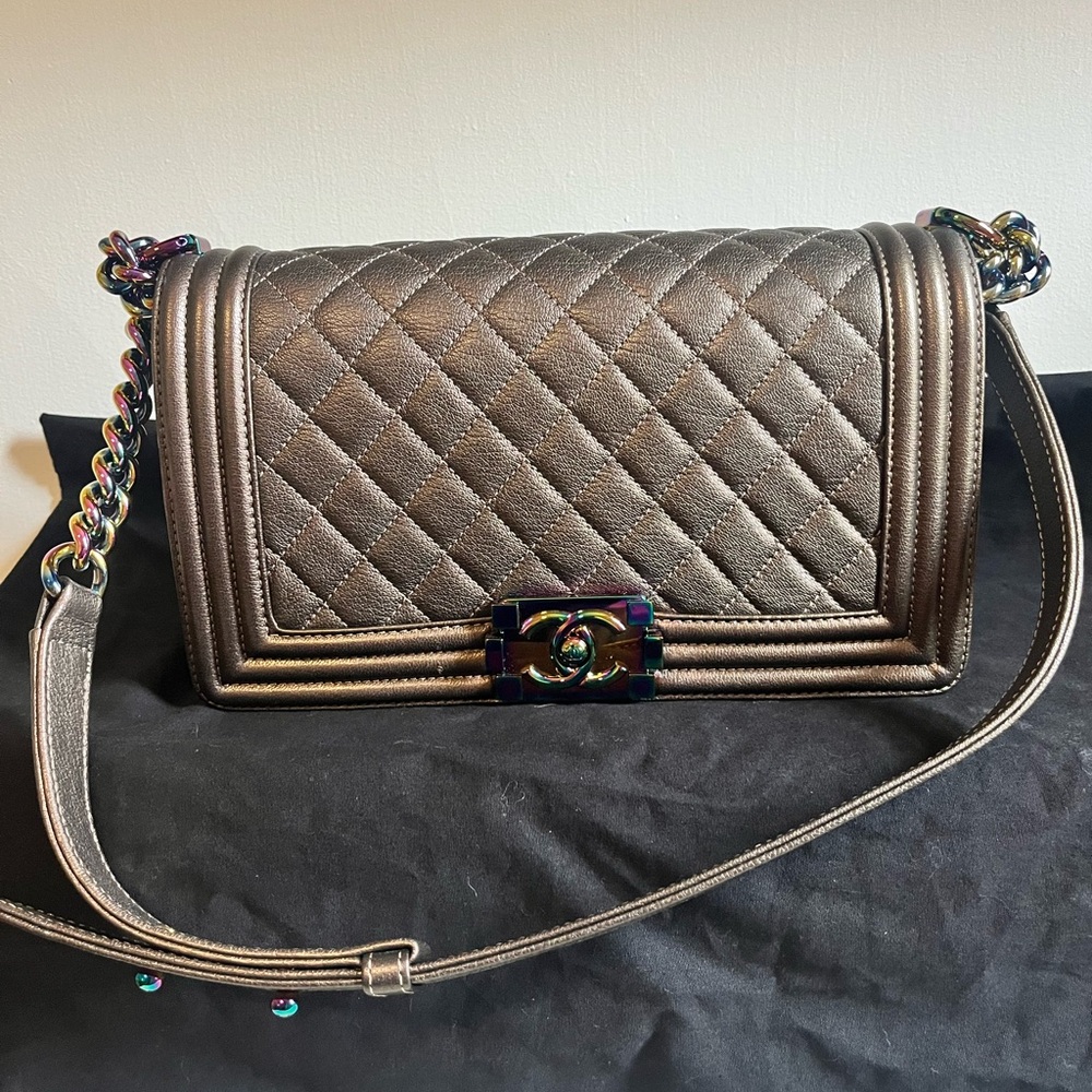 Chanel calfskin boy